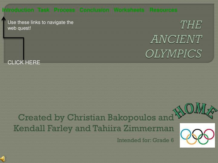 the ancient olympics