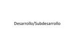 Desarrollo/Subdesarrollo - slide 1