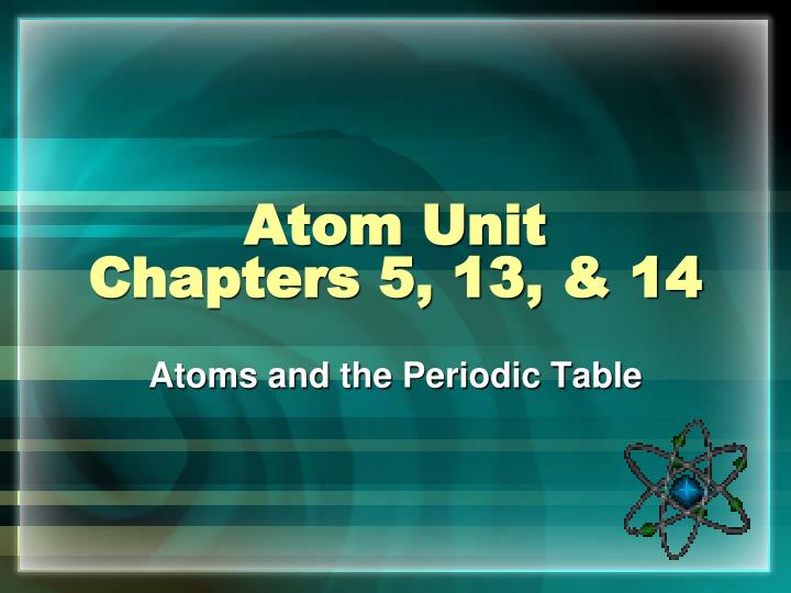 atom unit chapters 5 13 14