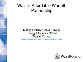 Walsall Affordable Warmth Partnership