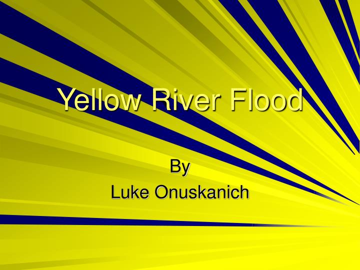 yellow river flood