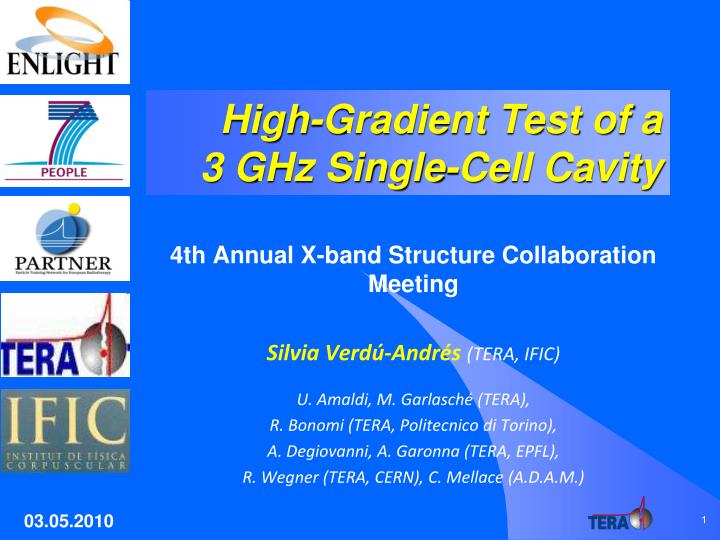 high gradient test of a 3 ghz single cell cavity