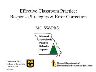 effective classroom practice response strategies error correction