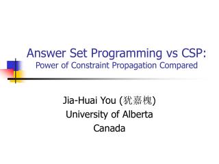 Answer Set Programming vs CSP: Power of Constraint Propagation Compared