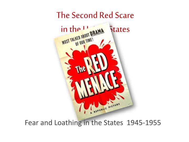 the second red scare in the united states