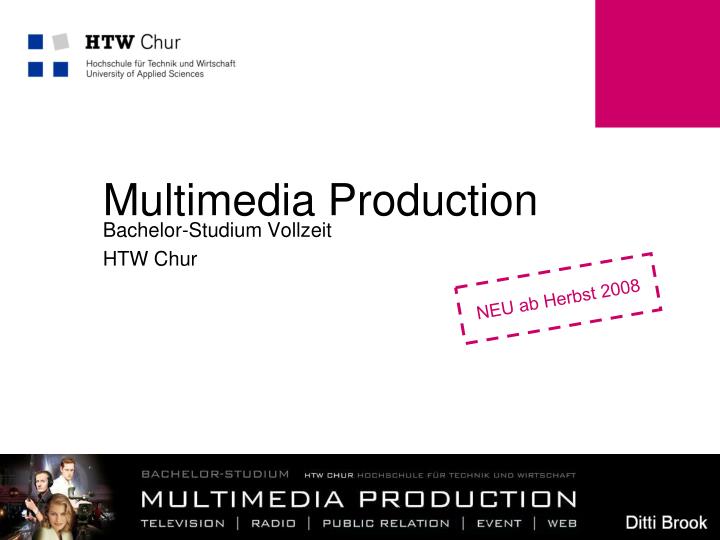 multimedia production