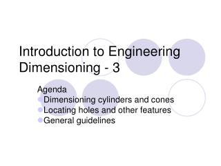 Introduction to Engineering Dimensioning - 3