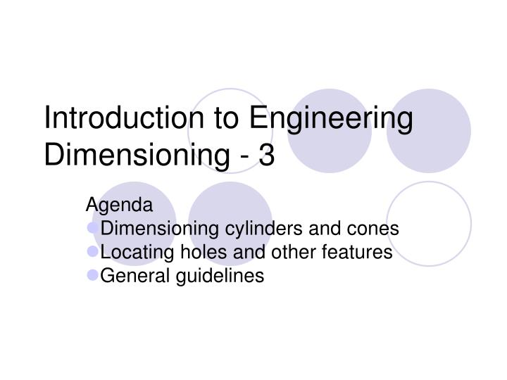 introduction to engineering dimensioning 3