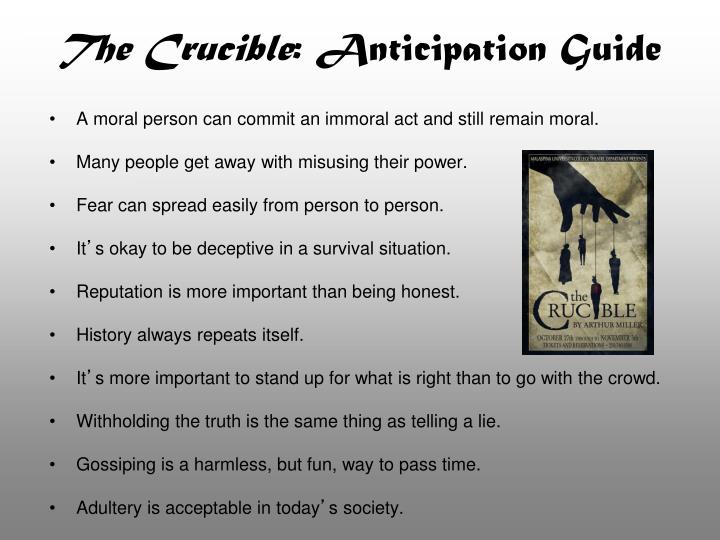 the crucible anticipation guide