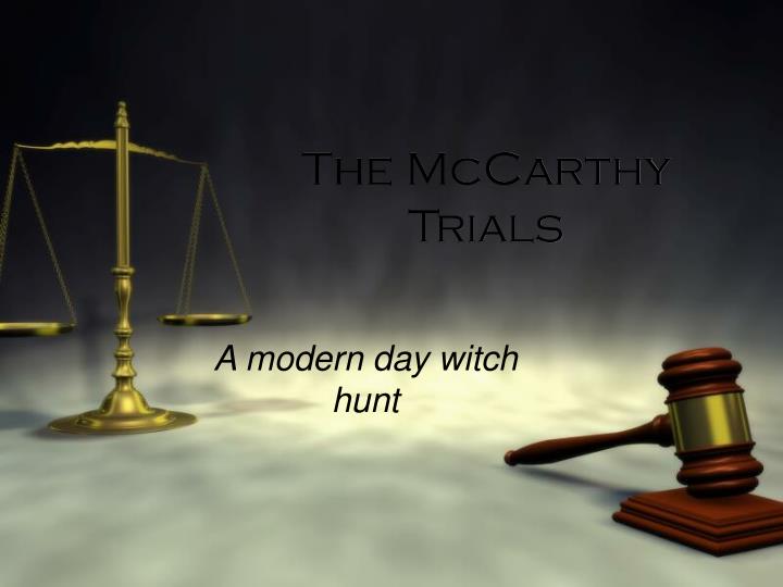 the mccarthy trials