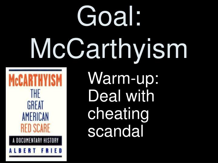 goal mccarthyism