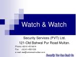 Watch &amp; Watch - slide 1