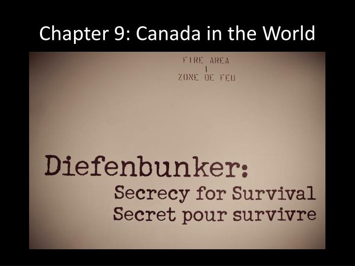 chapter 9 canada in the world