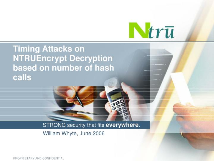 timing attacks on ntruencrypt decryption based on number of hash calls