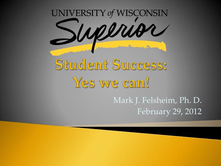 student success yes we can