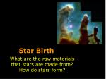 Star Birth - slide 1