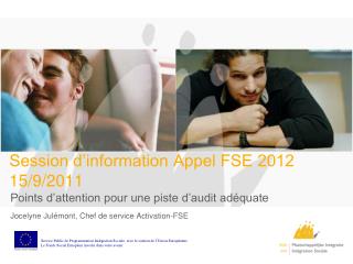 session d information appel fse 2012 15 9 2011