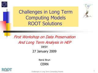 Challenges in Long Term Computing Models ROOT Solutions