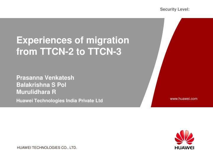 experiences of migration from ttcn 2 to ttcn 3