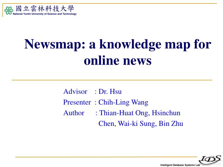 newsmap a knowledge map for online news