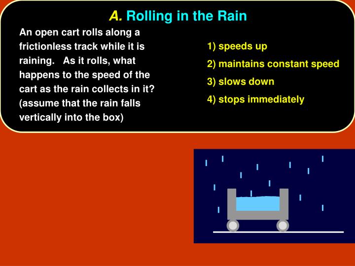 a rolling in the rain