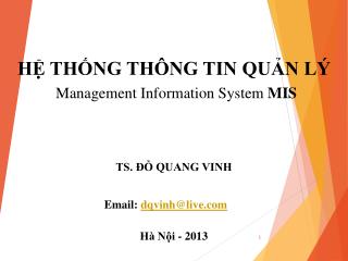 h th ng th ng tin qu n l management information system mis