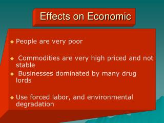 Effects on Economic