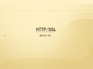 HTTP/ ssl