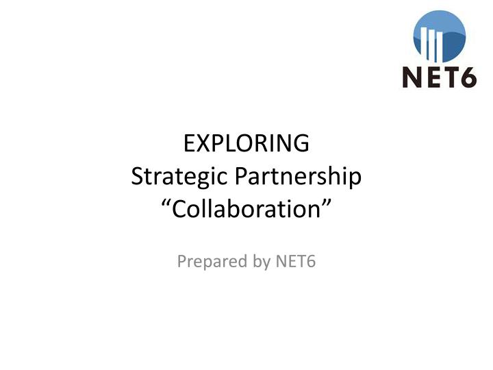 exploring strategic partnership collaboration