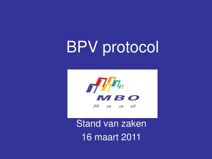 bpv protocol