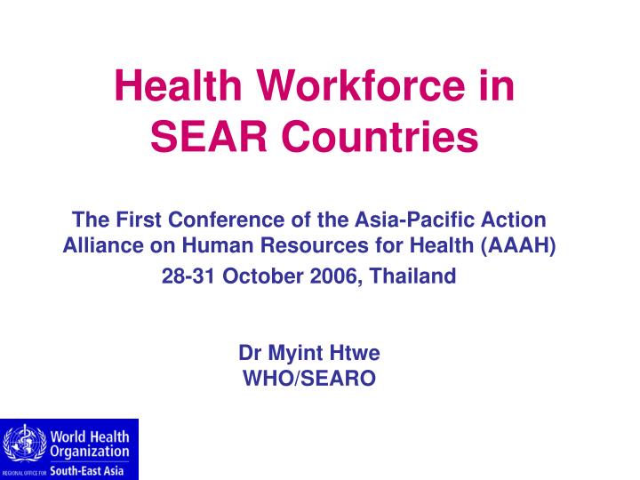 health workforce in sear countries