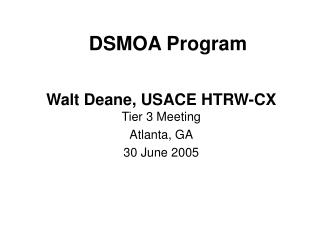 DSMOA Program