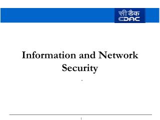 Information and Network Security