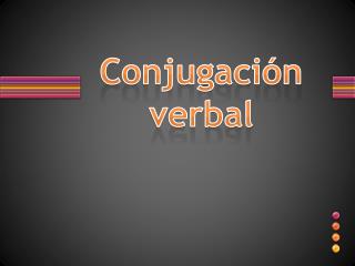 conjugaci n verbal