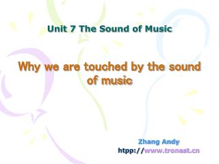 Unit 7 The Sound of Music