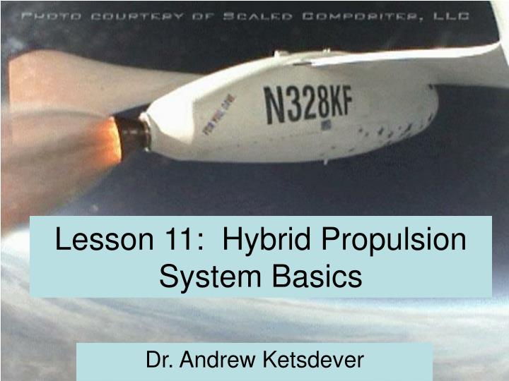 lesson 11 hybrid propulsion system basics