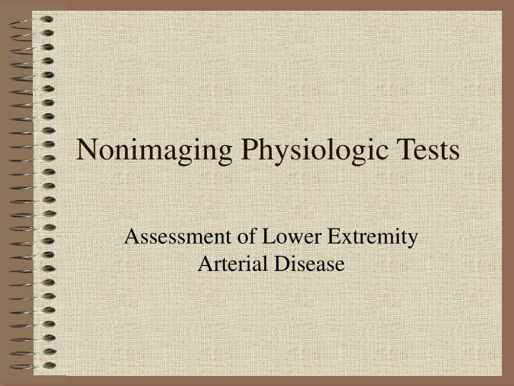 nonimaging physiologic tests