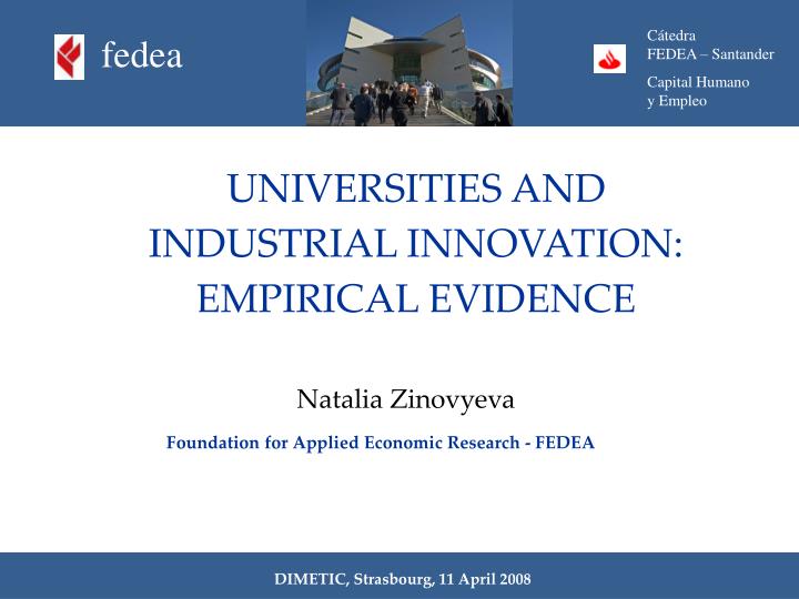 universities and industrial innovation empirical evidence