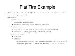 Flat Tire Example