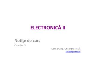 electro nic ii