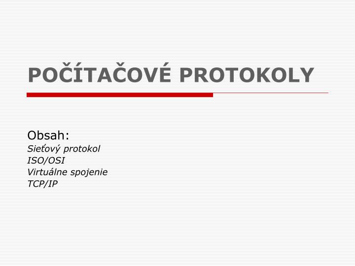 po ta ov protokoly