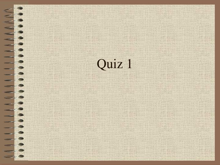 quiz 1