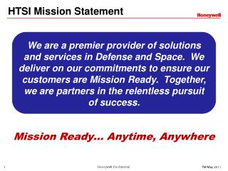 HTSI Mission Statement
