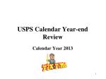 USPS Calendar Year-end Review - slide 1