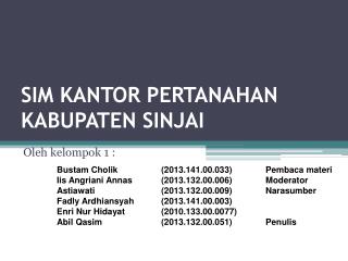 sim kantor pertanahan kabupaten sinjai