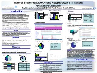 National E-learning Survey Among Histopathology ST1 Trainees Ashirwad Merve 1 , Nick Griffin 2