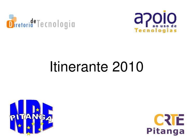 itinerante 2010