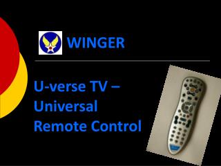 U-verse TV – Universal Remote Control