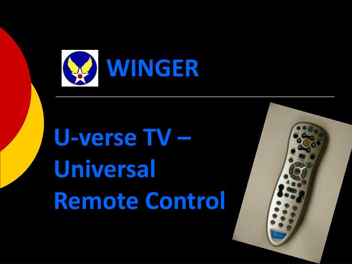 u verse tv universal remote control