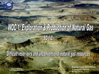 SG 1.2. Difficult reservoirs and unconventional natural gas resources